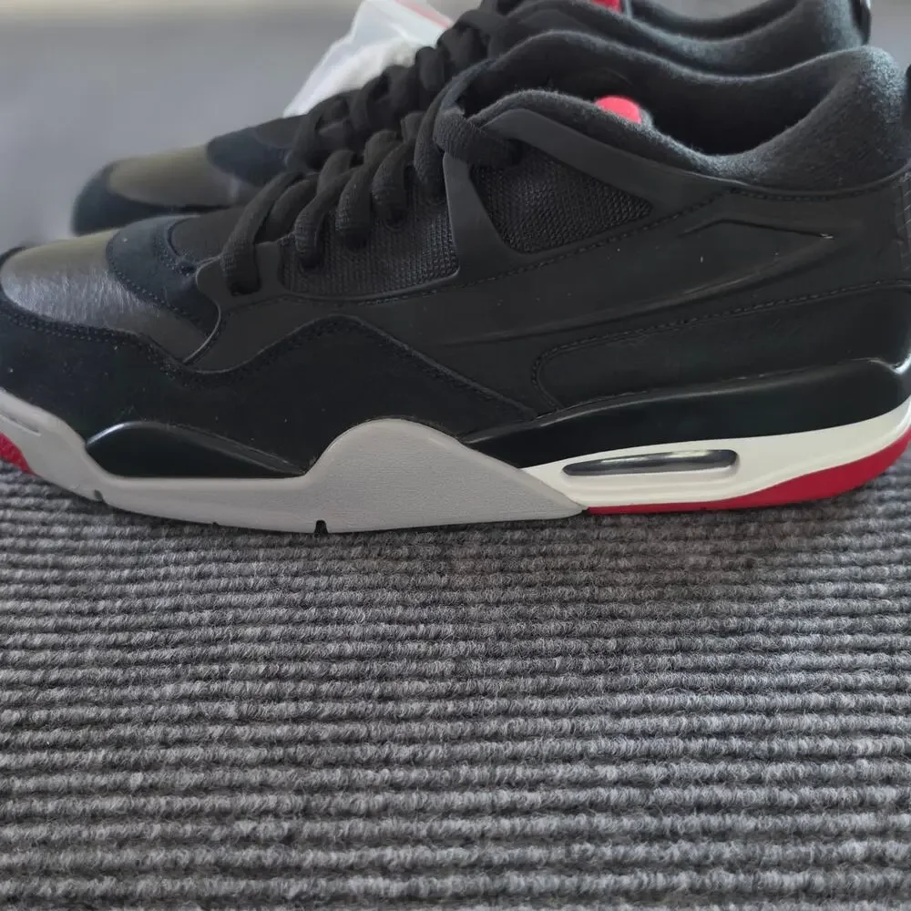 Air Jordan 4RM Men's Size 11 Sneakers Black/Wolf Gray/White/Varsity Red